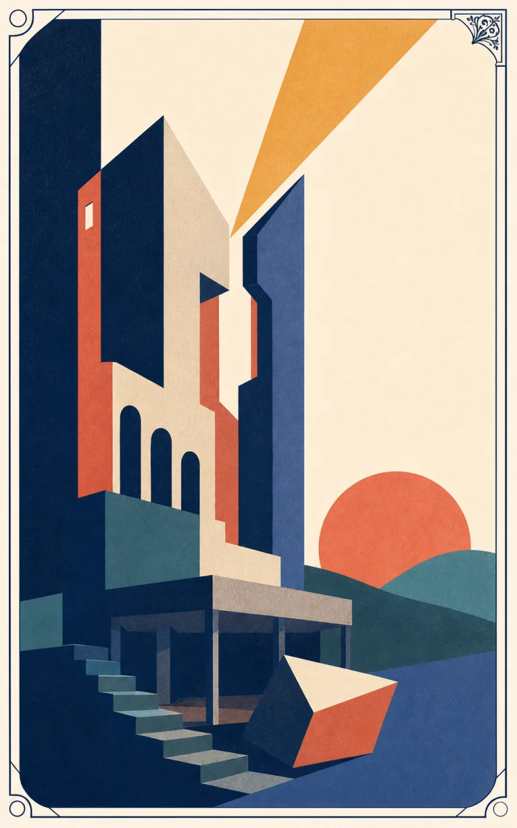Modern symbolic illustration for The Tower